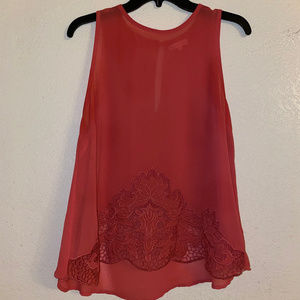 [Thyme And Honey] Sheer Sleevless Blouse